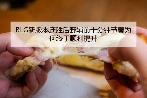 BLG新版本连胜后野辅前十分钟节奏为何终于顺利提升